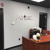 Aflac dimensional logo sign